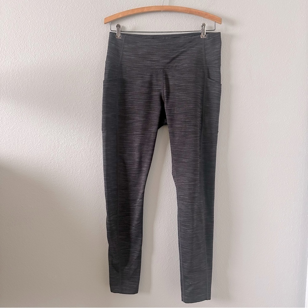 Mondetta‎ Leggings Womens M Black Grey Performance Luxury Stretch
